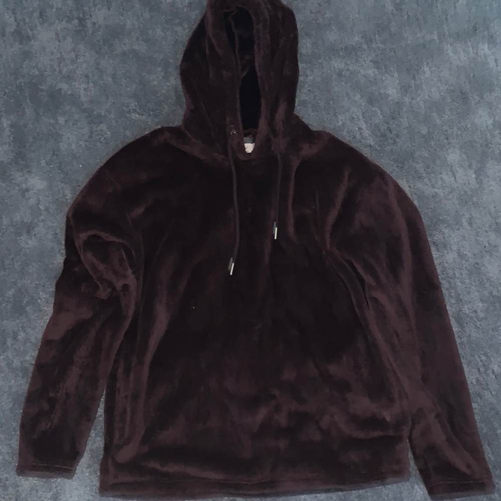Topman plush furry hoodie